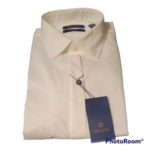 Broletto long sleeve button up shirt. New with tags. Size 16 men's